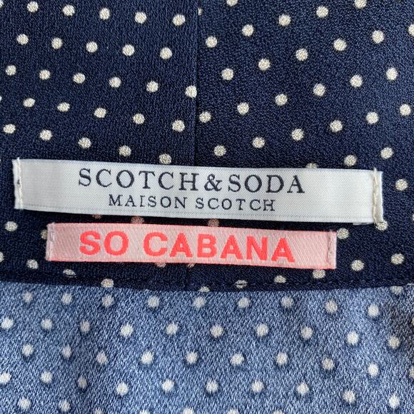Scotch & Soda Maison Scotch SO CABANA Lightweight blazer, Black polka dot Size 2 - Picture 2 of 13